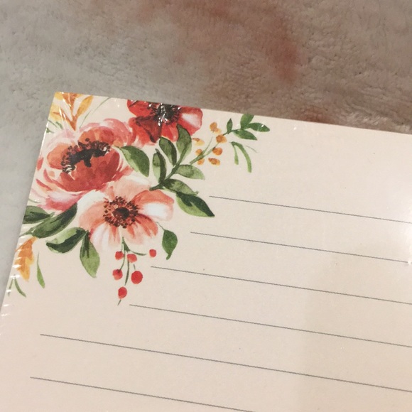 OCS Fall Harvest Pumpkin Floral Market List Notepad Two Pack NWT 140sht 8x4x.75” - Picture 3 of 16